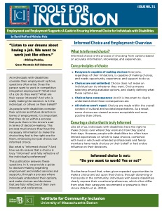 Employment and Employment Supports: A Guide to Ensuring Informed Choice for Individuals with Disabilities
